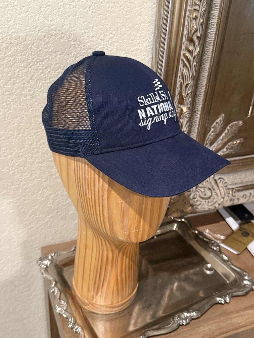SkillsUSA National Signing Day Hat Navy Blue Trucker Cap Adjustable